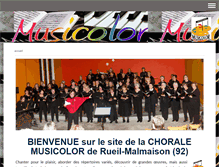 Tablet Screenshot of chorale-musicolor.com